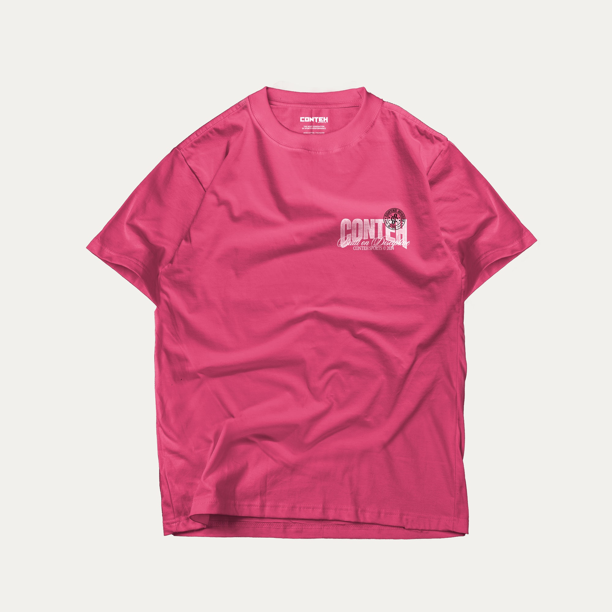 Built on Discipline T-Shirt - Bubblegum Pink